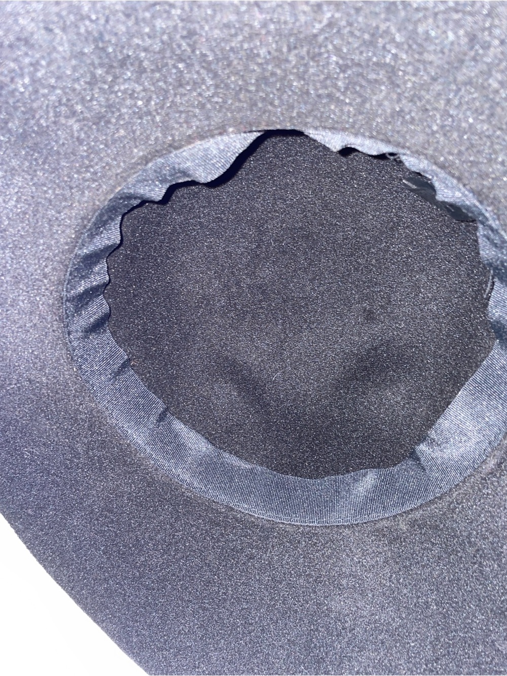 D&Y Black Floppy Wide Brim Sun Hat - Thin Tie Detail - One Size - Picture 4 of 9